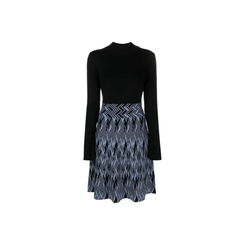 EMPORIO ARMANI Long Sleeved Dresses Women's Black-0