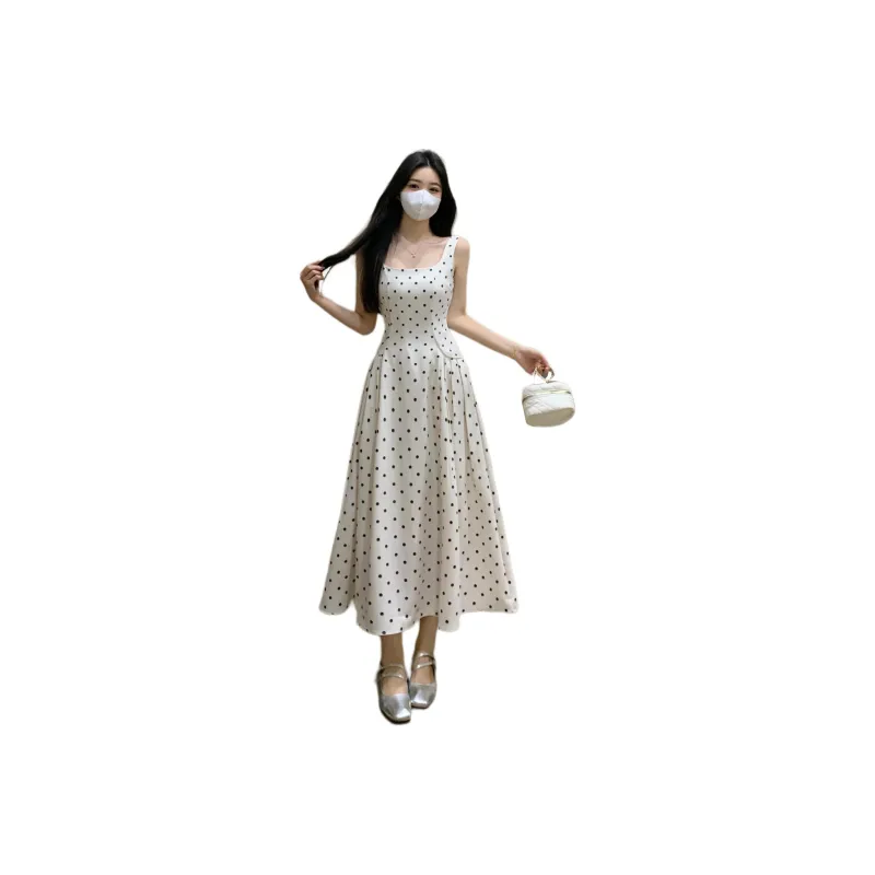 GUOZHEN Slip Dresses Women's Ecru-0