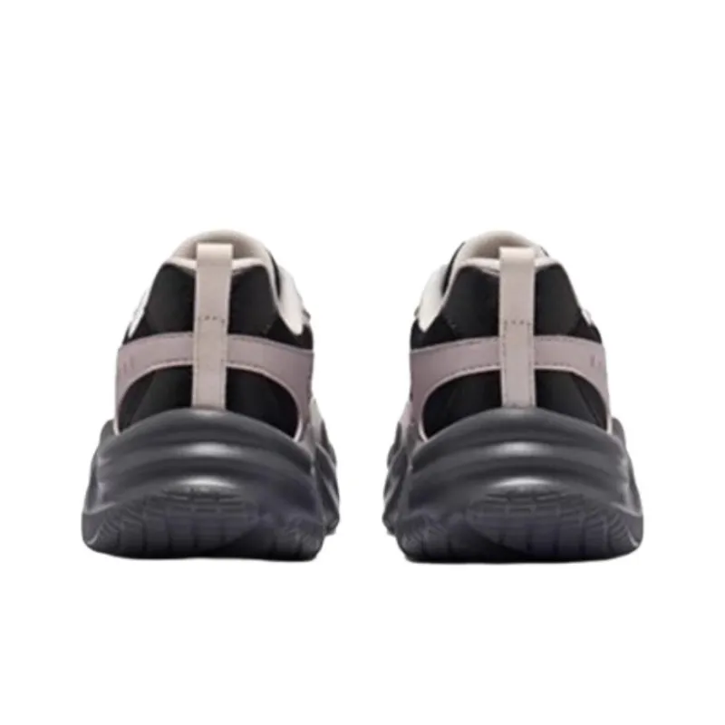 Erke Abrasion Resistant Impact Resistant Low Top Chunky Sneakers Women's Black Gray-3