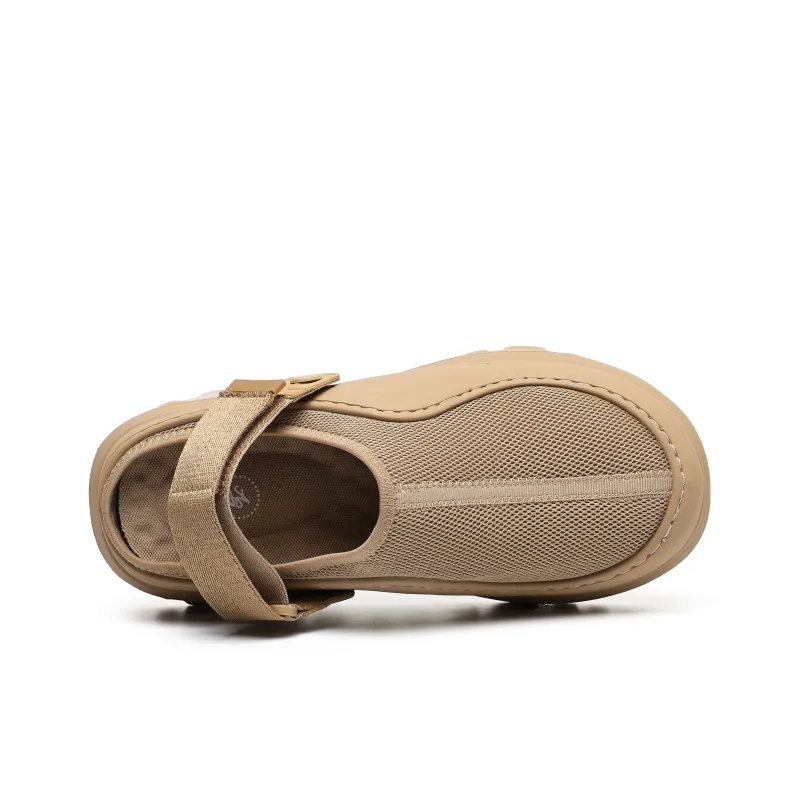 Hong Kong Meng Quiet Abrasion Resistant Slip Resistant Closed Toe Slippers Unisex Dark Sand-3