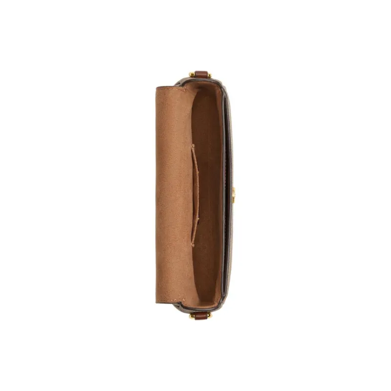 COACH Hailey Leather Shoulder Bag, Crossbody Bag Tubas Women's Brown-2