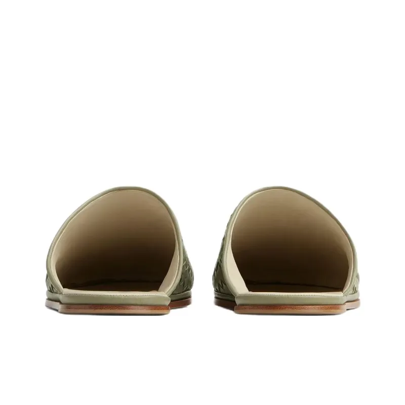 Bottega Veneta Quiet Closed Toe Slippers Men's Green-4