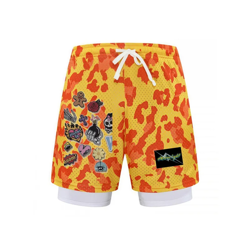 AMBER LIGHT Basketball Shorts Unisex-4