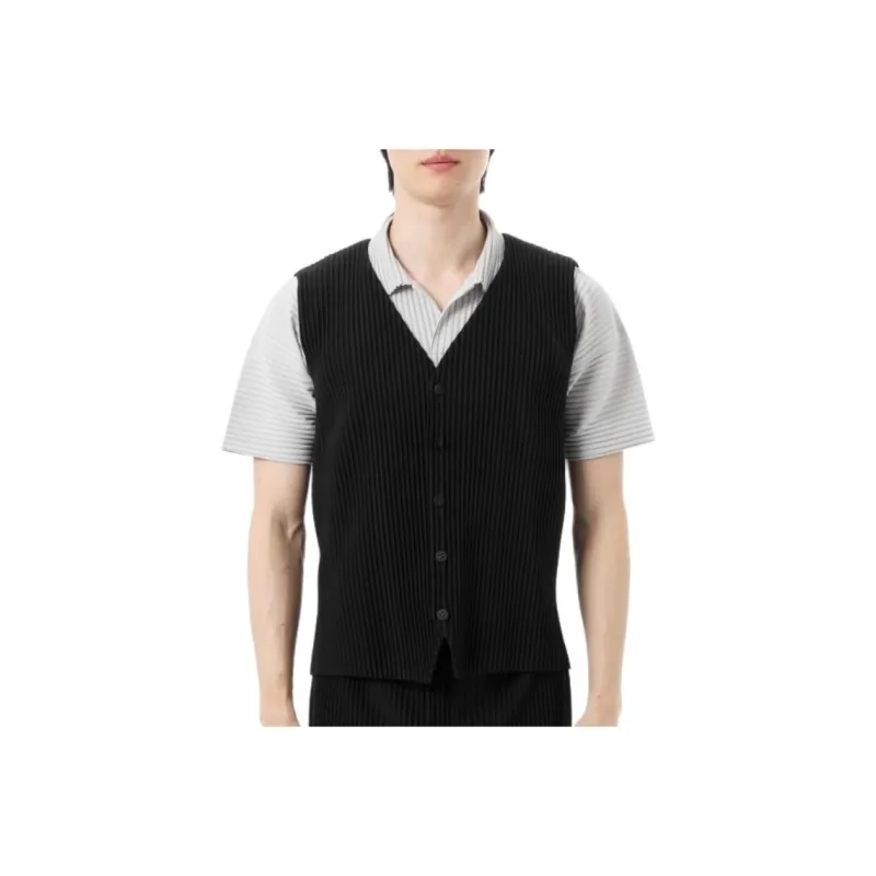 Homme Plissé Issey Miyake SS25 Vest Men's Black-0