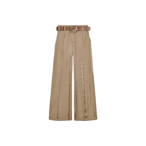 ZARA Casual Pants Women's Brown/Dark Taupe