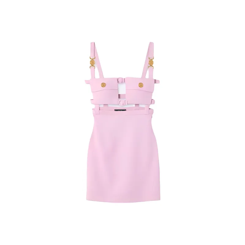 VERSACE Sleeveless Dresses Women's Pink-0