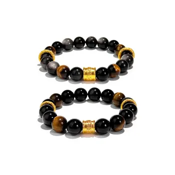 CMFY Tiger's Eye Stone Jade Bracelets Unisex