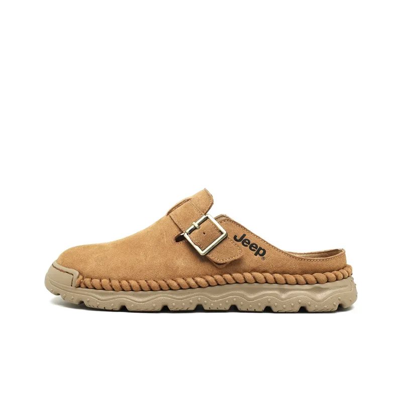 Jeep Rubber Sole Quiet Abrasion Resistant Closed Toe Slippers Unisex-5