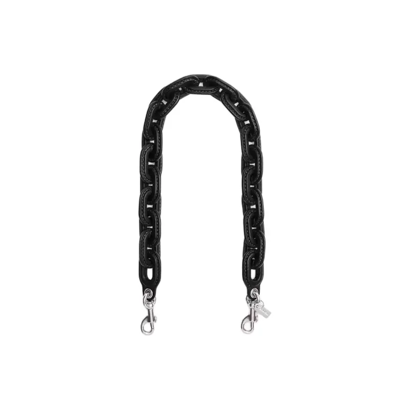 COACH Leather Bag Strap Women's Black-0