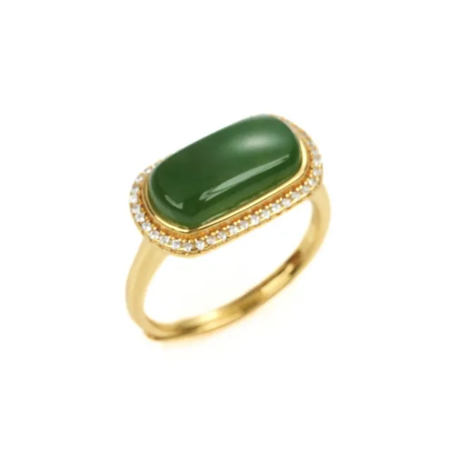 TIANTAISHAN Hetian Jade Rings Jasper Unisex-0