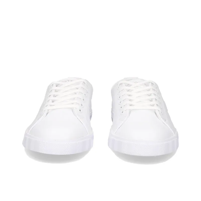 LACOSTE Anti Slip Wear Resistant Low Top Skateboard Shoes Women's White-3