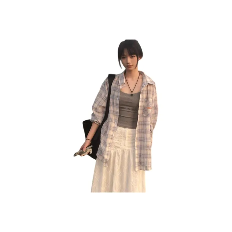 GOSO Shirts Women's Blue Plaid-0