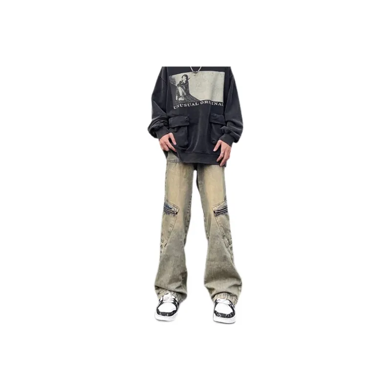 Extreme turbo Jeans Unisex Yellow Mud-0