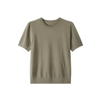 INSUN T Shirts Women's Olive Green