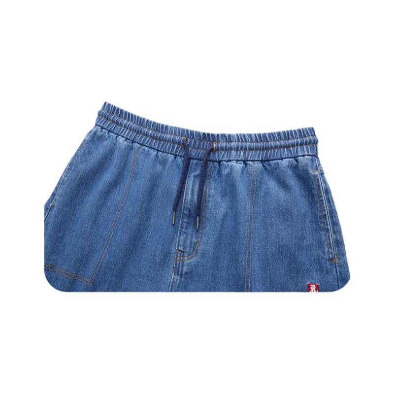 ONIARAI Denim Shorts Men Denim Blue-3