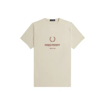 FRED PERRY T Shirts Men Beige