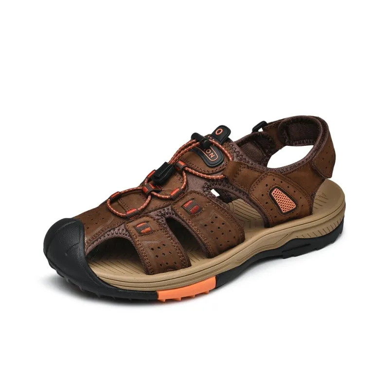 AIPSEN River Trekking Shoes Men's Brown-1