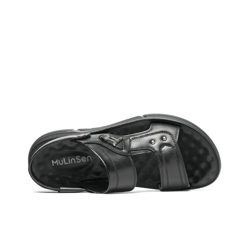 Mulinsen Beach Sandals Men Black/Brown-4