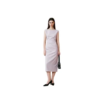 INSUN Sleeveless Dresses Women's Smoky Purple