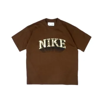 Nike Daily Vintage Collection T Shirts Unisex Brown