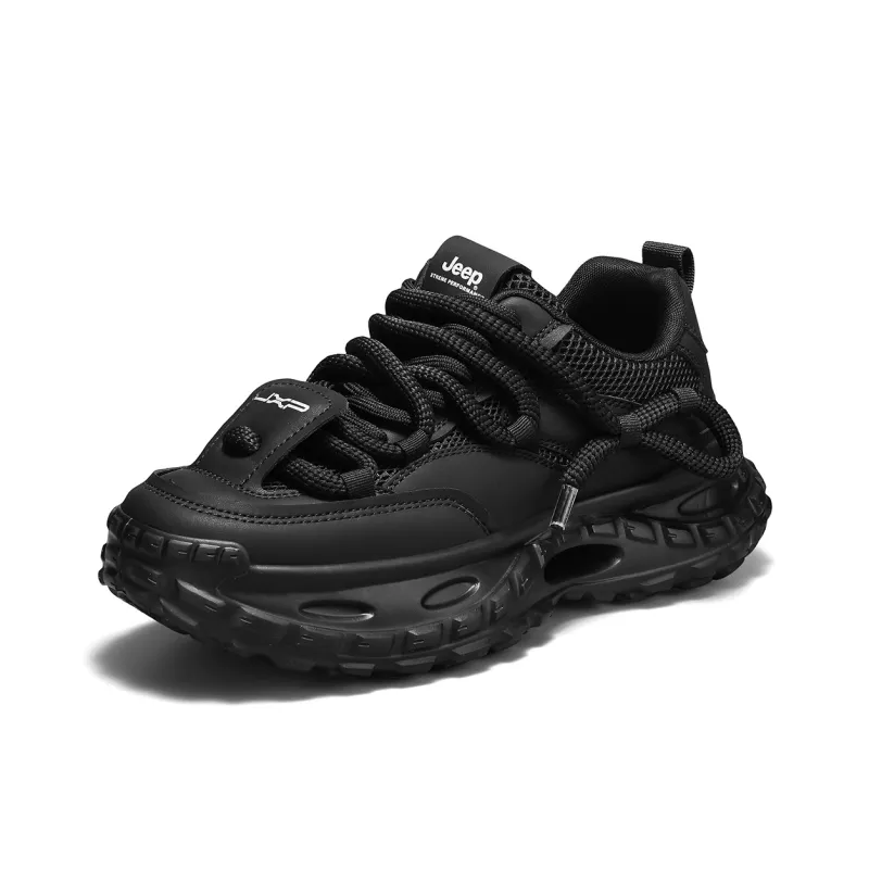 Jeep Cushioning, Slip Resistant, Abrasion Resistant, Height Increasing Low Top Chunky Sneakers Men's-8