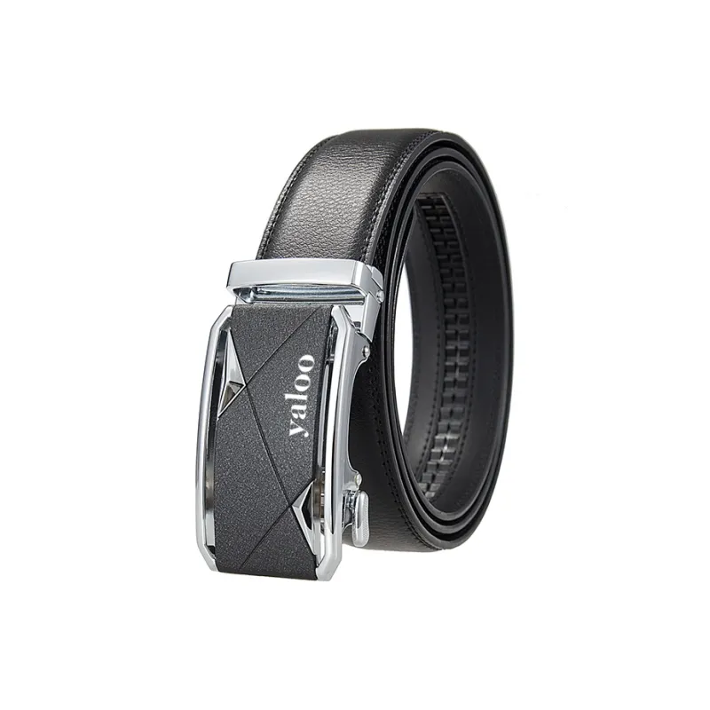 Yalu Cow Split Leather Belts Men's Width 3.5CM-5