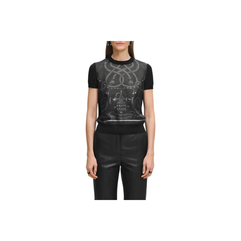 HERMES Cashmere Sweater Women's Black-0