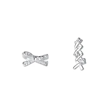 CENTURY&KINDLE 999 Fine Silver Stud Earrings Women's