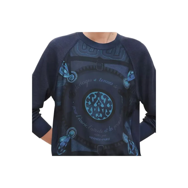 HERMES FW25 Knitwear Women's Ink Blue-3