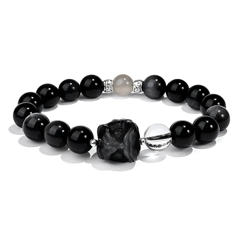 CMFY Obsidian Jade Bracelets Unisex-0