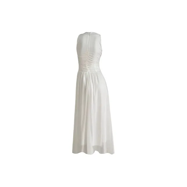 TIBINB Slip Dresses Women's White Dress-1