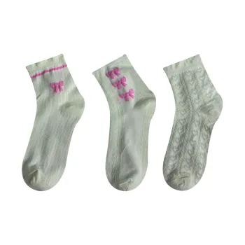 Mulong Family Mid Calf Socks Women's Combo Set
