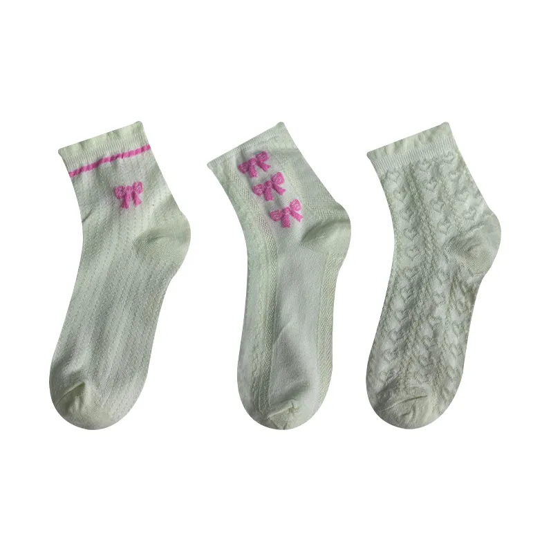 Mulong Family Mid Calf Socks Women's Combo Set-0