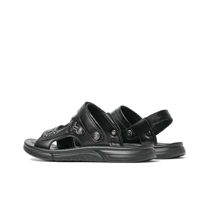 Mulinsen Beach Sandals Men Black/Brown-3