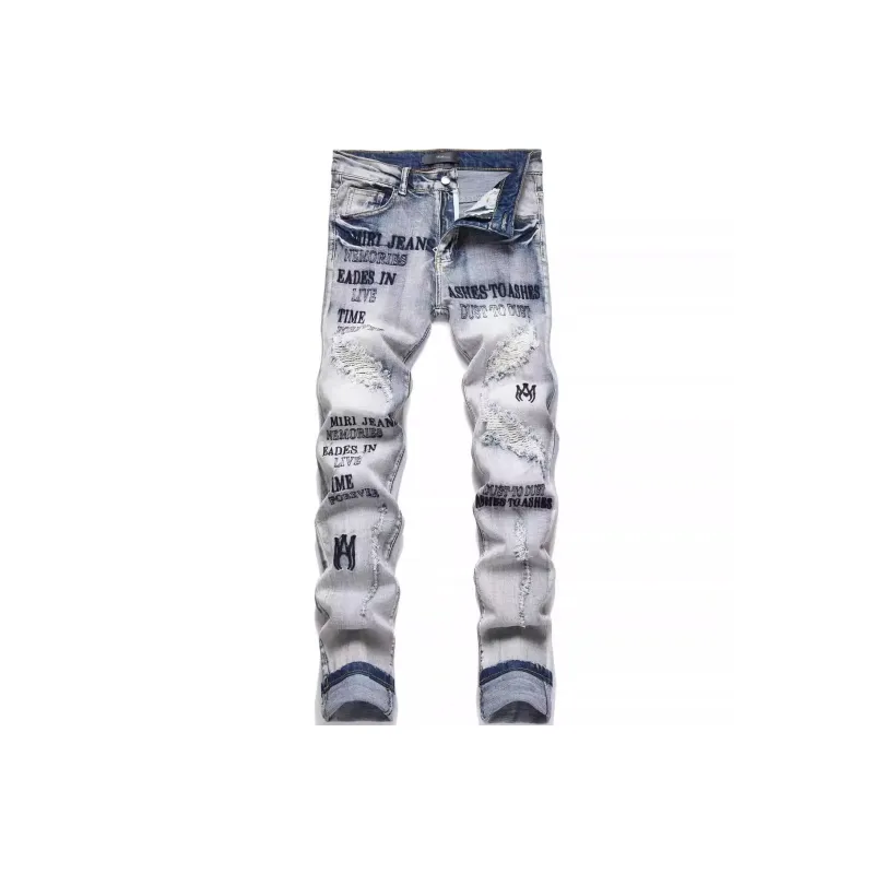 PAINT STAIN Jeans Unisex-16