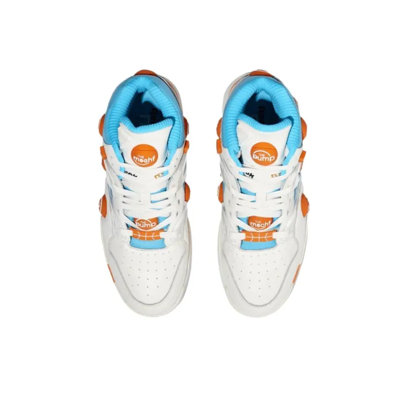 Reebok x MSCHF High Top Skateboard Shoes Unisex White Blue-3