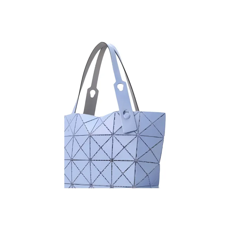 ISSEY MIYAKE PVC Tote Bag, Shopping Bag, One Shoulder Handbag Women's Light Blue-4