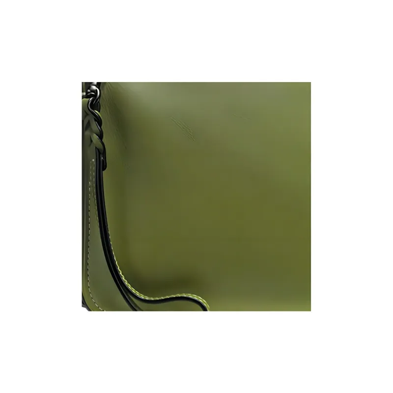 COACH Soho Leather One Shoulder Handheld Crossbody Bag Small Size Women's Green-1