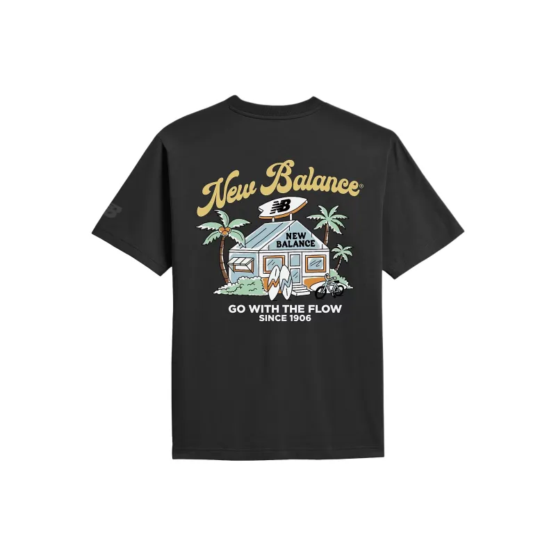 New Balance Surf SS25 Shop T Shirt Men's Black-1