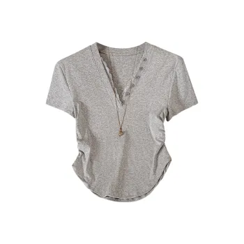 TOUCH T Shirts Women's Light Gray