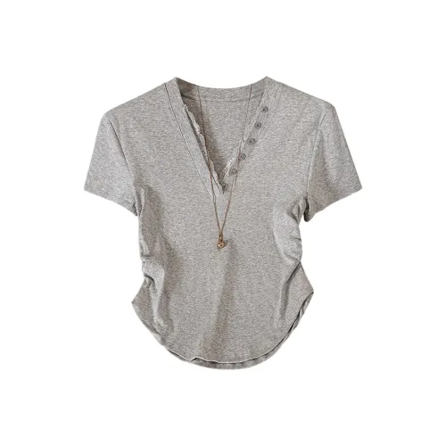 TOUCH T Shirts Women's Light Gray