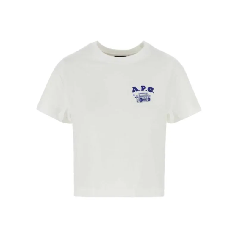 A.P.C T Shirts Men White-0