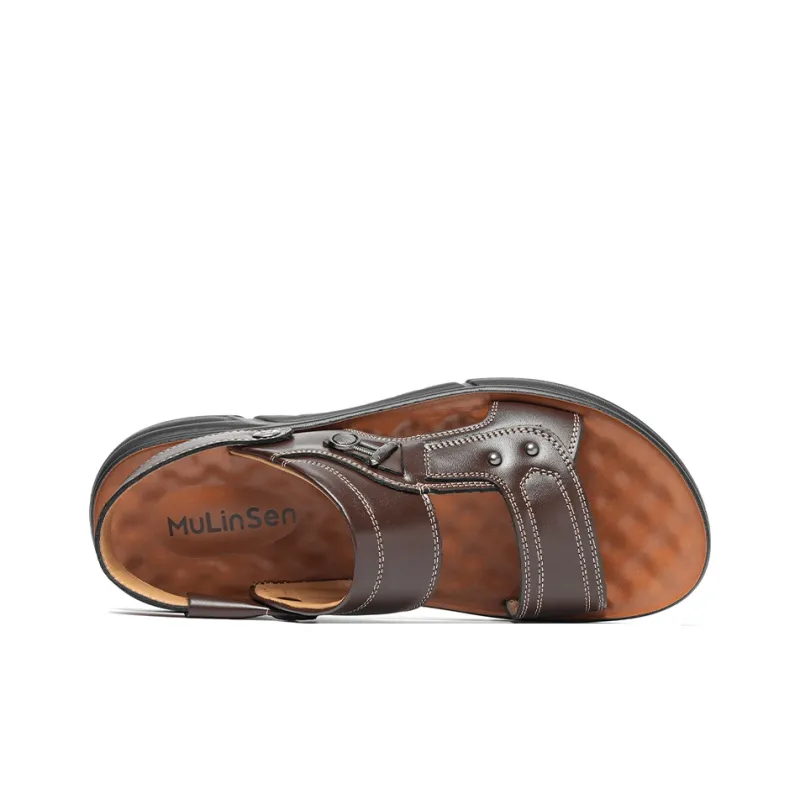 Mulinsen Beach Sandals Men Black/Brown-10