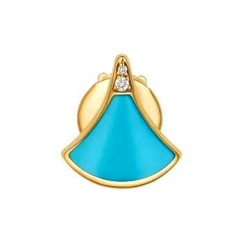 BVLGARI Gold Earrings Unisex Gold