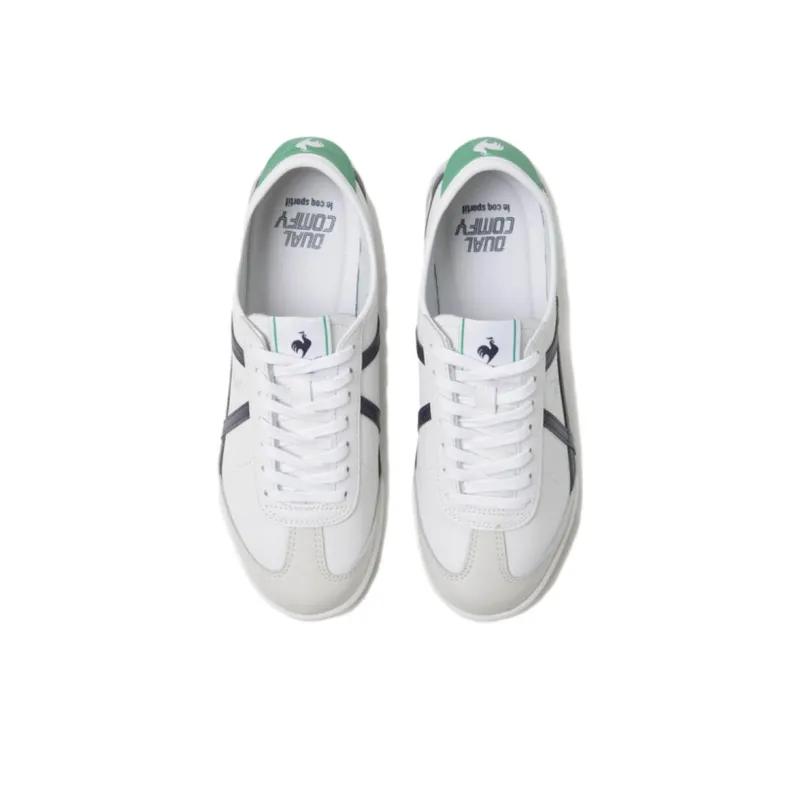 Le Coq Sportif Popolar Classic Anti Slip Wear Resistant Low Top Running Shoes Unisex White Black-2
