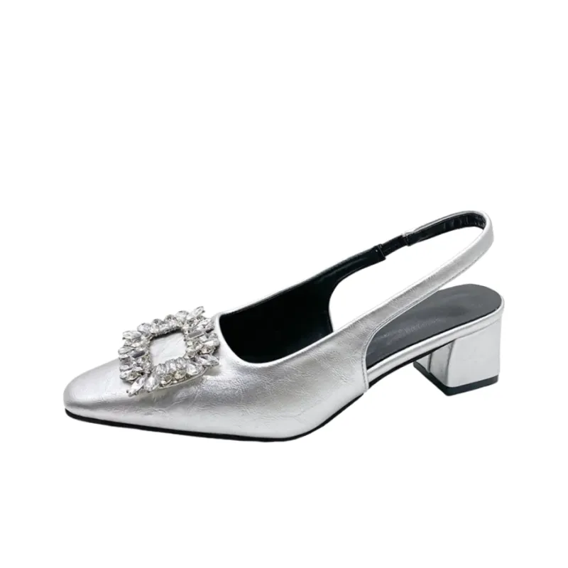 Alxnan Chunky Heel High Heels Women's-0