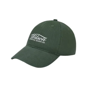 Wilson Cotton Baseball Caps Unisex Platane Green