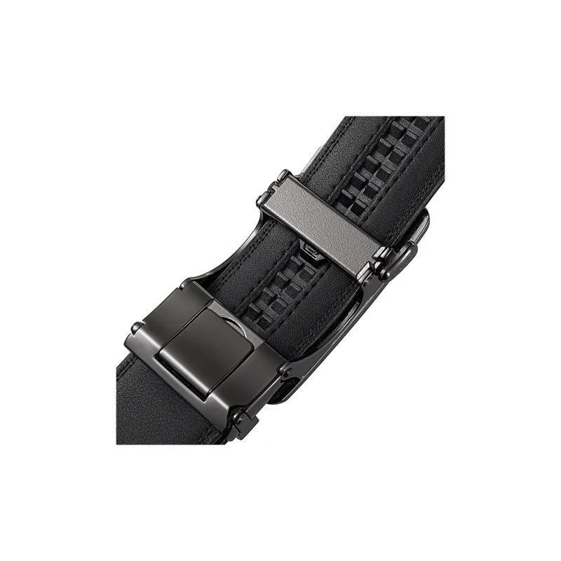 Yalu Cow Split Leather Belts Men's Width 3.5CM-3