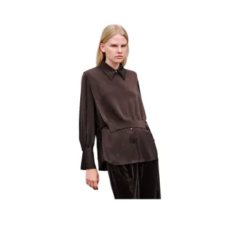 INSUN Shirts Women's Coffee