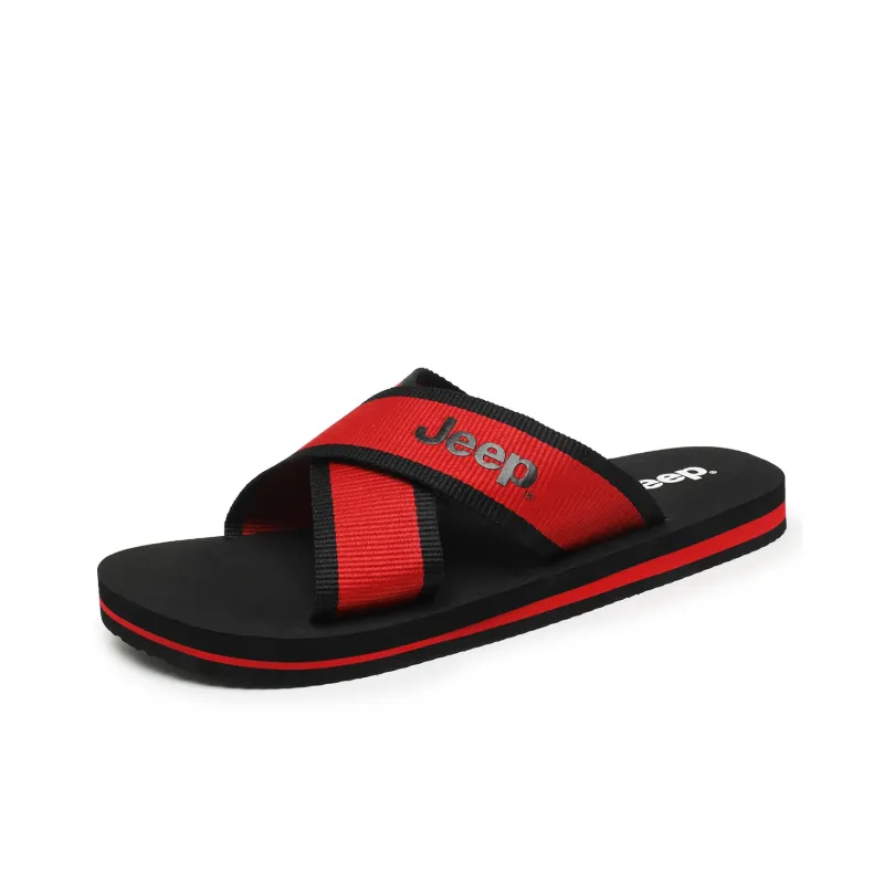Jeep Slip Resistant Odor Resistant Slide Slippers Unisex-11